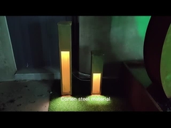 Αγροτικός κόκκινος Corten υπαίθριος λαμπτήρας 10Watt μετάλλων κιβωτίων φω'των χάλυβα υπαίθριος