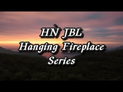 23.6 ίντσες ξύλινα τρύπα ISO9001 κρεμασμένο ξύλινο φούρνο κρεμασμένο τζάκι