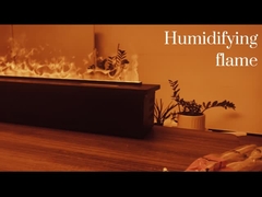 Ηλεκτρικό τζάκι ομίχλης με φωτεινό ήχο - ρεαλιστικό τζάκι υδρατμών και ασφαλές νερό