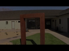 Πόντος Corten Steel Waterfall Blade Cascade Προσαρμόστε τον χώρο Προσαρμόσιμο